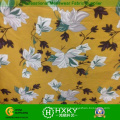 Yellow Color Floral Printing Fabric for Top Clothes